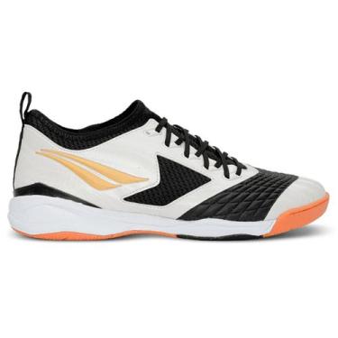 Imagem de Chuteira Futsal Penalty Max 1000 Locker Ecoknit Original, Branco, Dour