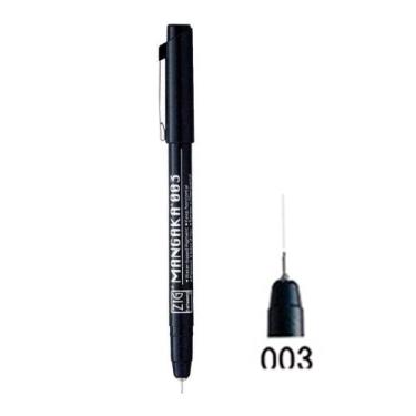 Imagem de Caneta Nanquim Kuretake Zig Mangaka Preta 0.3mm, 0.03mm