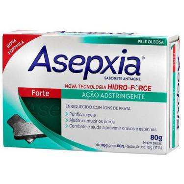 Imagem de Sabonete em Barra Facial Asepxia Forte Ação - Adstringente 80g, 1, 80g