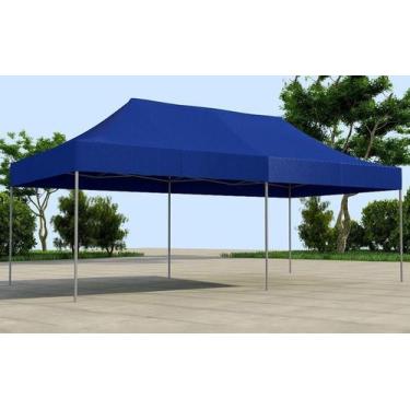 Imagem de Tenda Sanfonada T&T medida 6x3 Cobertura em Lona Sintética Azul