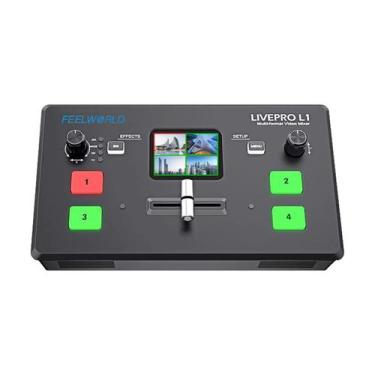 Imagem de Misturador de Vídeo FEELWORLD L1 com 4 Entradas HDMI 1080p