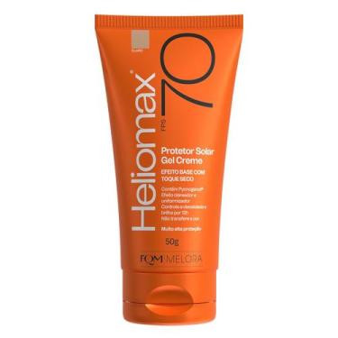Imagem de Protetor Solar Gel Creme Facial Heliomax FPS70 Tom Claro 50g - FQM MEL