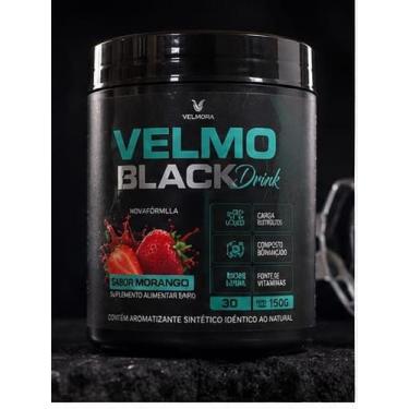 Imagem de Kit 4 Velmo Black Drink 150g - Sem Marca, 2 Morango 2 Tangerina