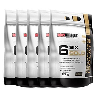 Imagem de Kit 5x Whey Protein Isolado Six Gold 2Kg - Bodybuilders Sabor Chocolate