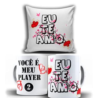 Imagem de KIT Almofada + Caneca Você é Meu Player 2 Eu Te Amo