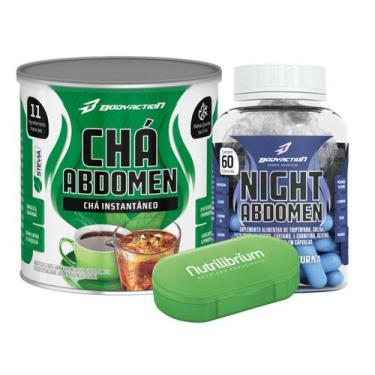 Imagem de Night Abdomen 60 Caps + Chá Abdomen + Porta Comprimidos - Bodyaction