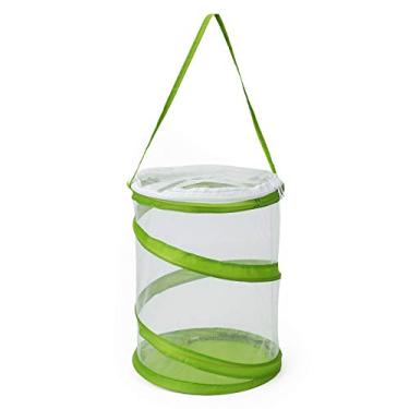 Imagem de RESTCLOUD Pop-up Insect and Butterfly Habitat Cage Terrarium Clear Mesh Enclosure, See Through Easier 9" x 11" Tall