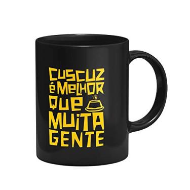Imagem de Caneca preta - Cuscuz é melhor que gente