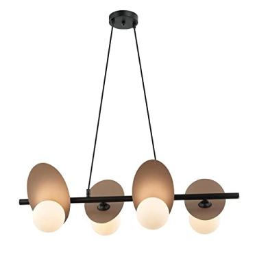 Imagem de Bella Iluminação Pendente Ibira 68,5cm X 31cm X 22cm 4xg9 100w HL011S,NUDE E PRETO E BRANCO