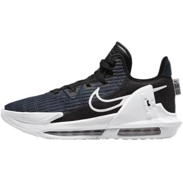 Imagem de Nike Tênis masculino Lebron Witness VI (CZ4052-002) preto/branco-obsidiana escura, tamanho 46