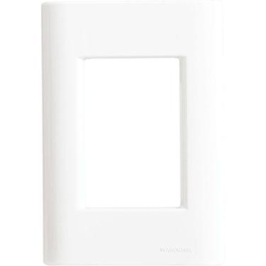 Imagem de Placa 3 Postos 4x2 Tramontina Giz Branca Sem Suporte Tramontina