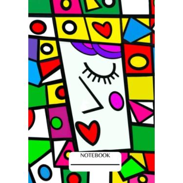 Imagem de Caderno de composição: nosso caderno de composição de tamanho A5 tem um design colorido, vibrante e atraente. 120 páginas (60 folhas) para suas anotações, ideias, listas de tarefas, tarefas de