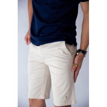 Imagem de Bermuda Masculina De Sarja Areia - Kadock Moda Masculina