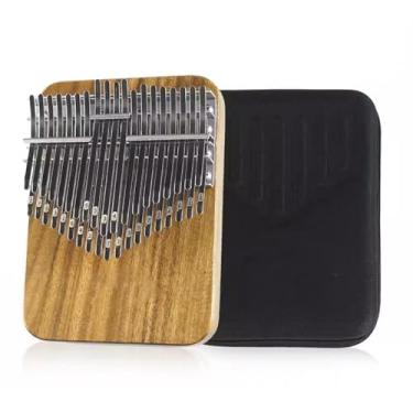 Imagem de BailingDS Piano de polegar 38 tons kalimba cromático tom inteiro Kalimba dedo piano profissional polegar piano iniciante kalimba instrumento presente para amigos (tom B)