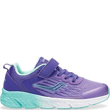 Imagem de Tênis infantil Saucony Wind a/C, Roxa, 6 Big Kid
