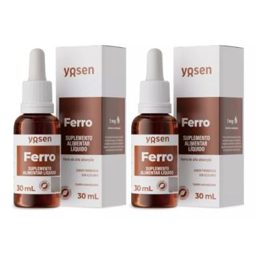 Imagem de Kit 2x Ferro Bisglicinato Líquido Ydrosolv® Yosen 30ml