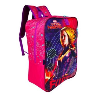 Imagem de Mochila Escolar Costas Capitã Marvel Os Vingadores Dermiwil, Capitã Ma