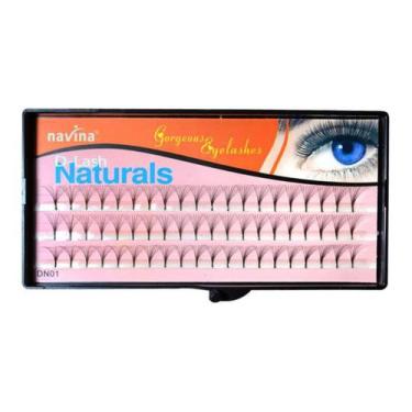 Imagem de Tufos de cilios navina 6 fios curvatura leque extensão de cílio alonga