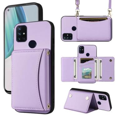 Imagem de Furiet Capa carteira para OnePlus Nord N10 5G com alça transversal de couro PU premium porta-cartões à prova de choque capa fina resistente para celular para One Plus N 10 G5 1 Plus 10N 1plus One+ 1+