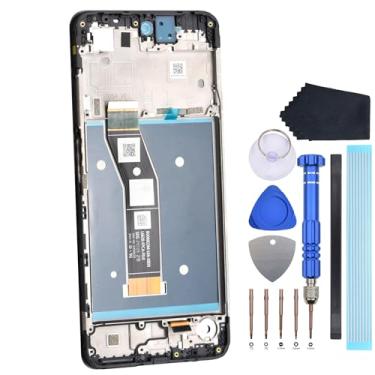 Imagem de Tela de substituição IPS LCDPre para Motorola Moto G24 XT2423-1, peça de reparo de tela digitalizadora sensível ao toque com moldura de tela