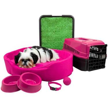 Imagem de Kit Pet Médio Cama Europa com Sanitário Grama e Transporte - Supri Pet