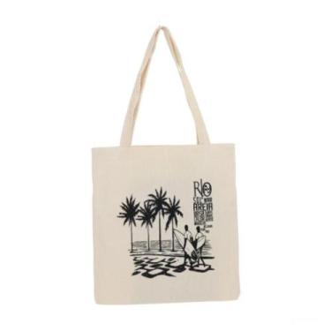 Imagem de Bolsa Ecobag 100% algodão Estampa COPA SURF - CARIOCA MAIS
