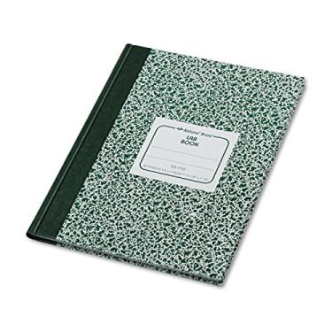 Imagem de National Caderno de laboratório, 12,7 x 12,7 cm, capa de mármore verde, 25,7 x 20 cm, 96 folhas (53110)