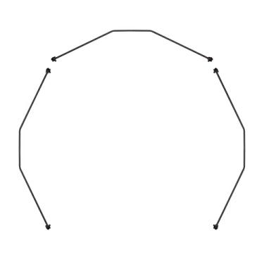 Imagem de CAGE PERMANENT HUB BLIND, Kit de trilho de tiro, para uso com persiana de cubo permanente R30, fixa-se rápida e facilmente, pacote com 3, CBA702