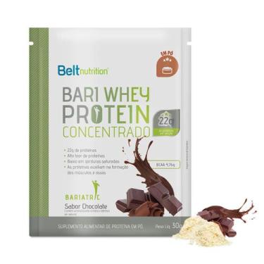 Imagem de "Belt Bari Whey Protein Concentrado Sabor Chocolate 30g Sach " - Belt 