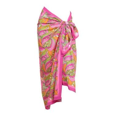 Imagem de Canga Panneaux Banana Rosa Estampada, Rosa