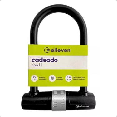 Imagem de Cadeado Bike U Lock Trava Chave Tranca Bicicleta Moto Portão Segurança