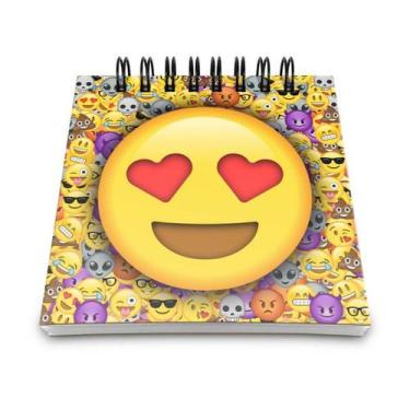 Imagem de Bloco de Anotações Emoticon - Emoji Amor - Yaay