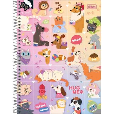 Imagem de Caderno Espiral Grande Universitário HUG ME 1 Matéria 80 Folhas Capa D