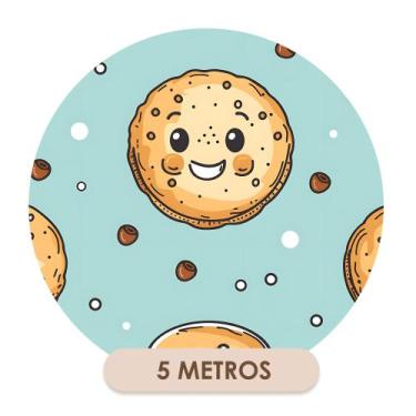 Imagem de Papel De Parede Doceria Padaria Biscoitinhos Fofos  - Deliquadros, 5 M