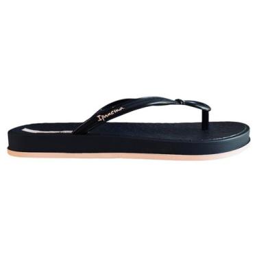 Imagem de Sandalia Ipanema Feminina Drip Confortavem Macia, Preto, 35