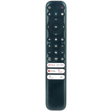Imagem de Controle remoto de substituição de voz compatível com TCL 139.7 cm 165.1 cm 190.5 cm 215.9 cm Q6 Q650G Series QLED HDR 4K Smart Google TV 55Q650G 65Q650G 75Q650G 85Q650G