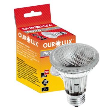 Imagem de Lâmpada Halógena Ourolux PAR20 50W 220V E27 Luz Quente 2800K Amarela