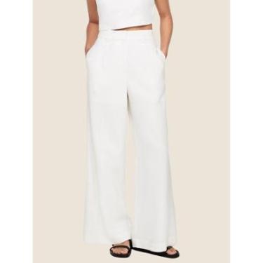 Imagem de Calça Wide Leg Cintura Alta Em Alfaiataria Dzarm-Feminino