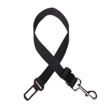 Imagem de Cinto de Segurança Pet para Cachorro e Gato Passeio Seguro (PRETO)