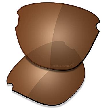 Imagem de SAUCER Lentes de reposição premium para óculos de sol Oakley Frogskins Lite OO9374, Marrom âmbar polarizado, One Size