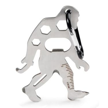 Imagem de Mosquetões multiferramentas Tool-a-Long para caminhadas, caiaque, acampamento, viagens e sobrevivência ao ar livre (chaveiro abridor de garrafa de cerveja, acessórios de acampamento, ideias de