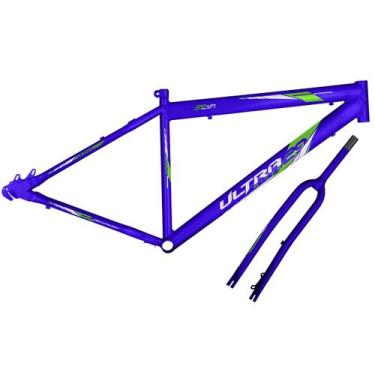 Imagem de Kit Quadro e Garfo Ultra Bikes Umd29 Freio a Disco, Azul, Aro 29