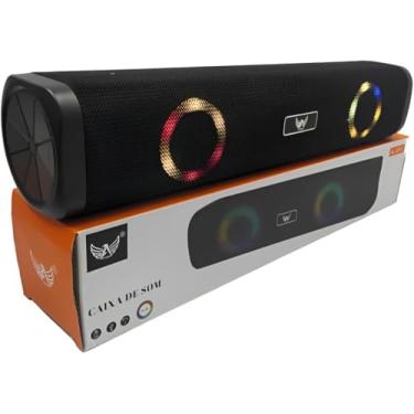 Imagem de Caixa de Som Bluetooth Soundbar AL-8912 com LED RGB para PC, TV e Celular