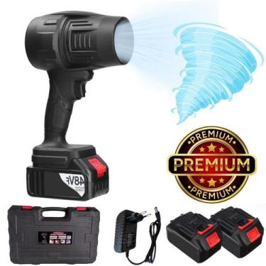 Imagem de Soprador De Folhas Turbo Portátil Com 2 Baterias 48v Potentes - Home G