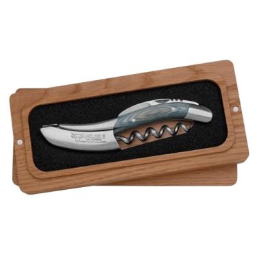 Imagem de Saca-rolhas Laguiole En Aubrac Sommelier Waiter, alça Pakawood, abridor de vinho com cortador de alumínio e abridor de garrafas (Pakawood azul)