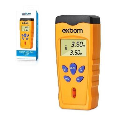 Imagem de Trena Digital A Laser Com Nivel Em Bolha Horizontal Exbom Tem-D15