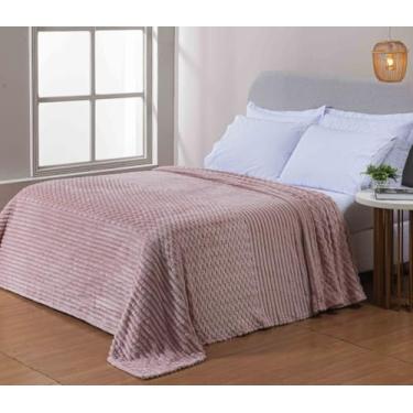 Imagem de Manta Cobertor Zurique Toronto 280 Gr/m² Alta Gramatura Macio e Quente (ROSE (ZURIQUE), Casal)