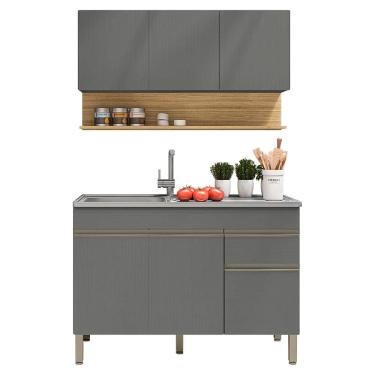 Imagem de Balcao Para Pia e Amario Aereo 120 cm Line KTP