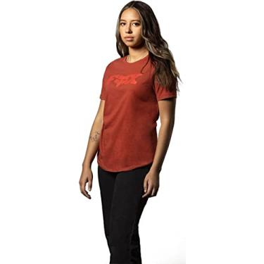 Imagem de Camiseta Feminina Fox Bracer Ss Vermelho Terra P/S