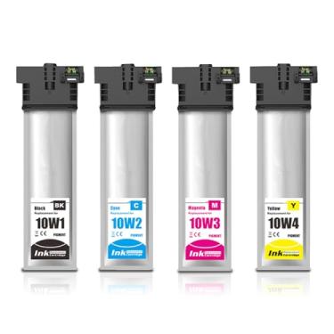 Imagem de FIRSTINK Pacote De Tinta T10W T10W100 T10W200 T10W300 T10W400 Conjunto Reposição Remanufaturada Para Impressoras Coloridas Workporce Pro Wf-C5390 Wf-C5890